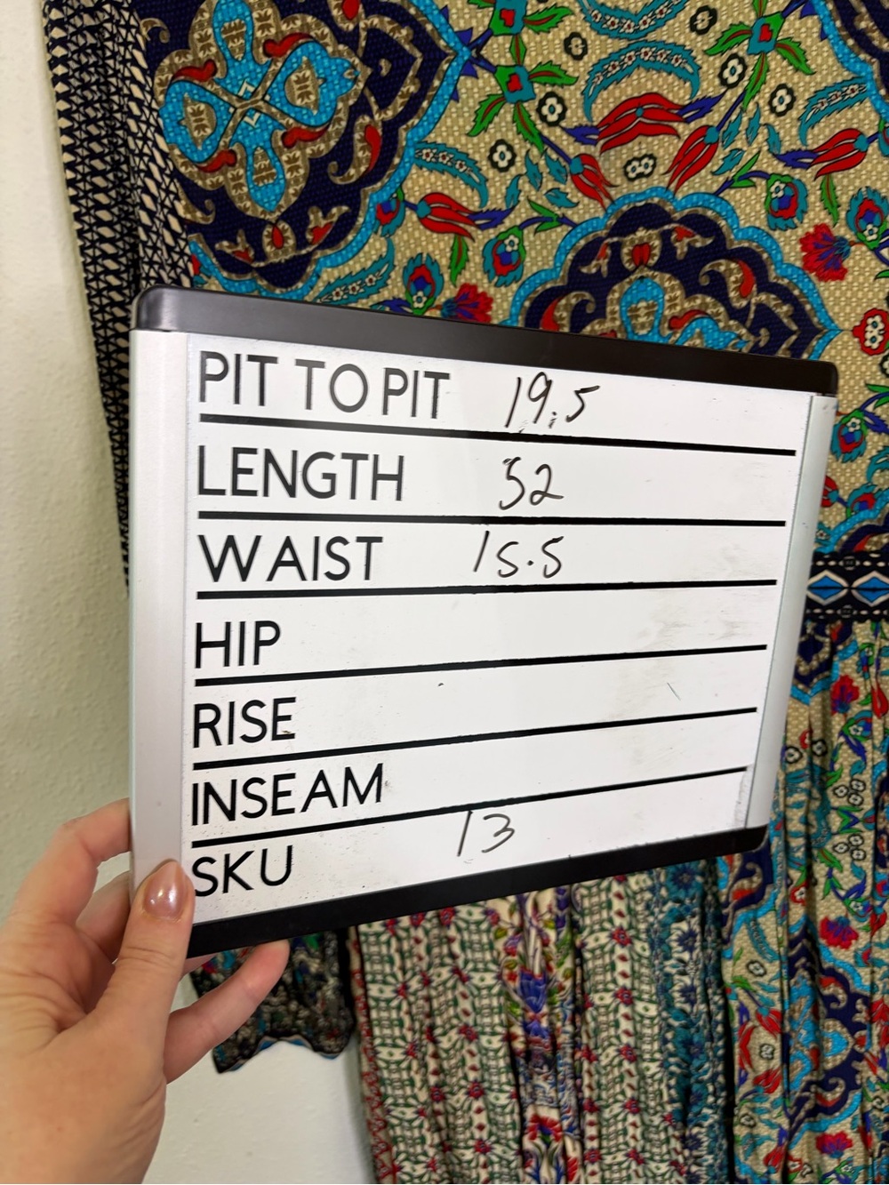 Anthropologie Bhanuni by Jyoti Bohemian Long Sleeve Maxi Dress 14 multicolor - Picture 12 of 13